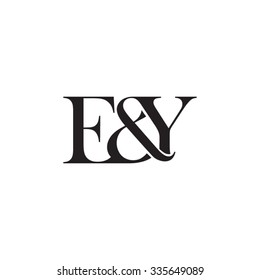 E&Y Initial logo. Ampersand monogram logo