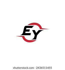 EY initial logo cool and stylish concept for esport or gaming logo as your inspirational