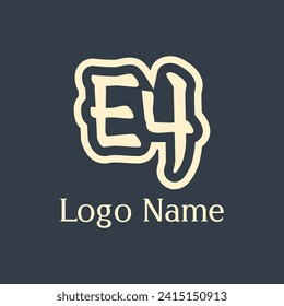 EY letter abstract monogram initial letter logo design