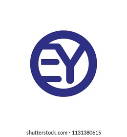 ey letter vector logo