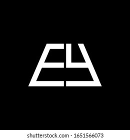 EY logo abstract monogram isolated on black background