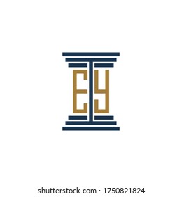 ey logo design vector icon symbol