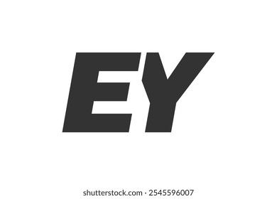 EY Techno Editable Font Logo For Corporate Branding. Bold, Futuristic Design With Unique Typographic Ideas. Minimal Custom Type And Dynamic Letter Variations For Promotion, Printing, And Book Titles