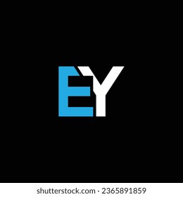 EY or YE abstract outstanding professional business awesome artistic branding company different colors illustration logo