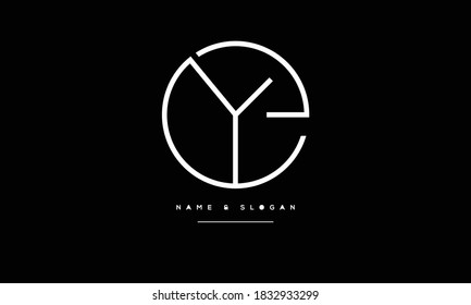 EY ,YE ,E ,Y  Abstract Letters Logo Monogram