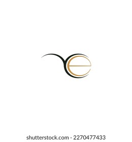 EY, YE, E AND Y Abstract initial monogram letter alphabet logo design