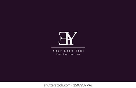 EY YE letter logo. Unique attractive creative modern initial EY YE E Y initial based letter icon logo
