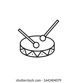 Eyd drum, Ramadan icon. Simple line, outline vector religion icons for ui and ux, website or mobile application