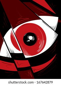 Eye abstract art