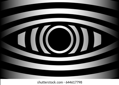 Eye - abstract black and white background