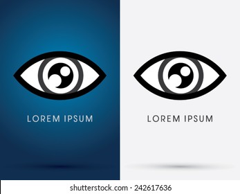 Eye abstract, logo, symbol, icon, graphic, vector.