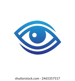 eye abstract logo vector symbol