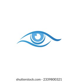 Eye abstract vision logo vector image
