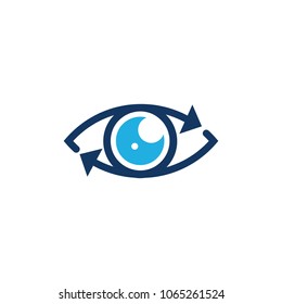 Eye Arrow Logo Icon Design