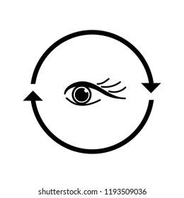 eye, arrow, vector icon, illustration