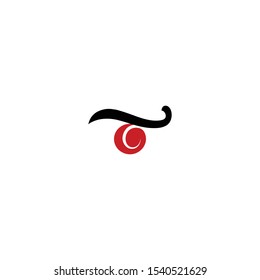 eye art logo vector concept with simple, elegant, and minimalist styles : for art exhibition, artwork business.
