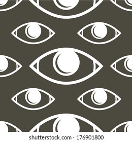 Eye background vector, Eye seamless background pattern, 