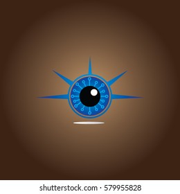eye ball icon logo robotic