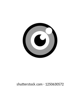 Eye Ball Icon Vector Logo Template