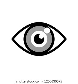 Eye Ball Icon Vector Logo Template