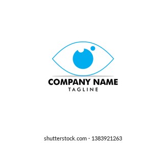 Eye Ball Icon Vector Logo Template
