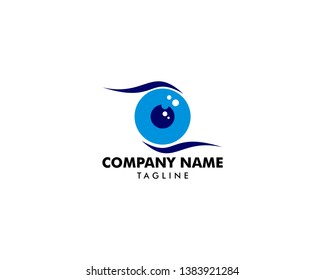 Eye Ball Icon Vector Logo Template