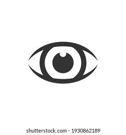 Eye Ball Icon Vector Logo Design Template.