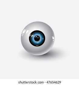 eye ball isolated on white background