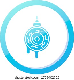 Eye Ball Linie Vektor Icon Design