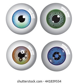 EYE BALL LOGO SET
