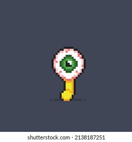 monstruo de bola ocular en forma de píxel