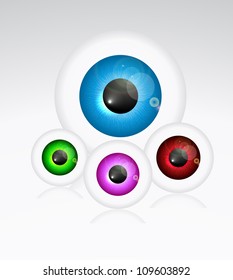 Eye ball set eps10