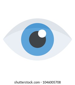 Eye with ball showing concept of looking and watching