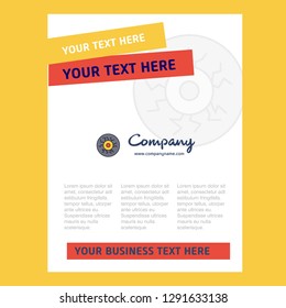 Eye ball Title Page Design for Company profile ,annual report, presentations, leaflet, Brochure Vector Background