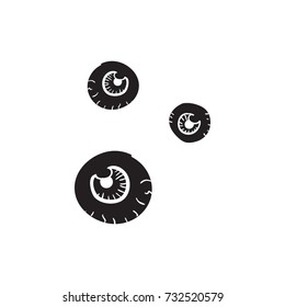 eye ball vector doodle, halloween eye ball