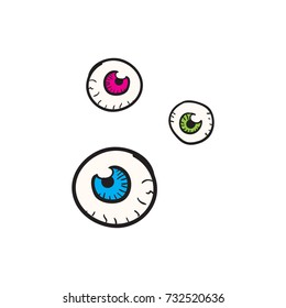eye ball vector doodle, halloween eye ball