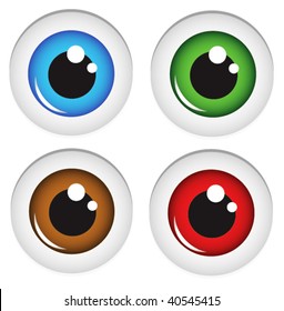 Eye balls vector. In my gallery also available XXL jpeg image made from this vector