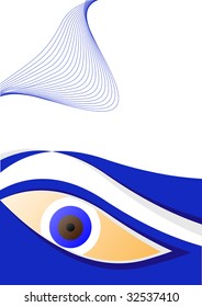 Eye banner; clip-art