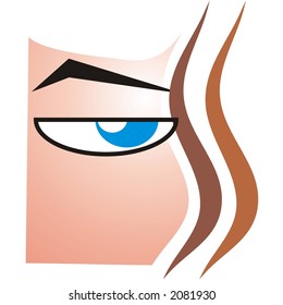 the eye of a beauty