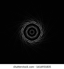 Eye Black Hole Simple Illustration Background Template Cover 