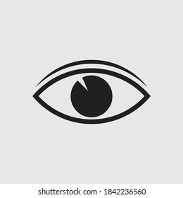 Diseño de iconos negros oculares. ilustración vectorial