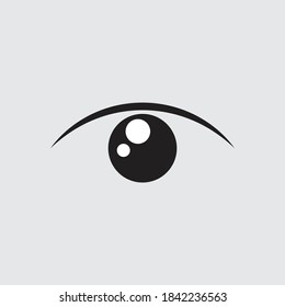 Diseño de iconos negros oculares. ilustración vectorial