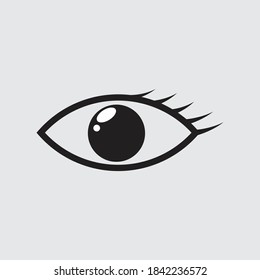 Eye black icon design. vector illustration