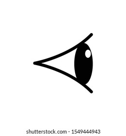 Eye -  black vector icon