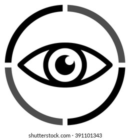 Eye  - black vector icon
