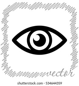 Similar Images, Stock Photos & Vectors of Vector human eye in engraved