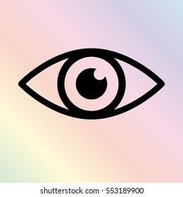 Eye -  black vector icon