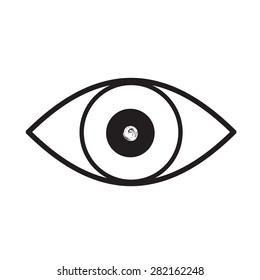 eye black and white art vector