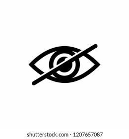 Eye, Blind Icon symbol vector
