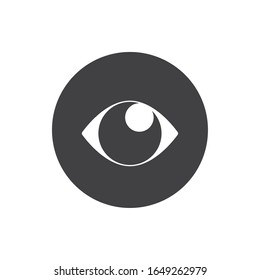 diseño de iconos de estilo plano de bloque ocular visión visión óptica humano ver el esquema de relojes de medicina y el tema de visión Vector ilustración